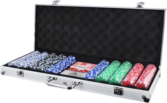 Rennen zitten Artiest Luxe Pokerset In Aluminium Koffer - Texas Hold Em Pro Poker Set Met 500  Chips & Poker... | bol.com