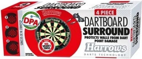 Afbeelding van het spel Harrows Darts Dartbord Surround 4-delig Rood