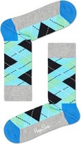 Happy Socks - Argyle Sock - Grijs/Blauw - Ruit - Maat 41-46