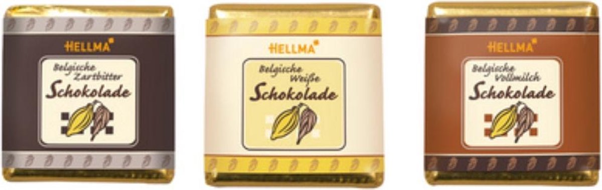HELLMA Belgische chocolade tabletjes, in ronde silo