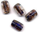 24 Stuks Hand-made Jewelry Beads - Transparant Blauw