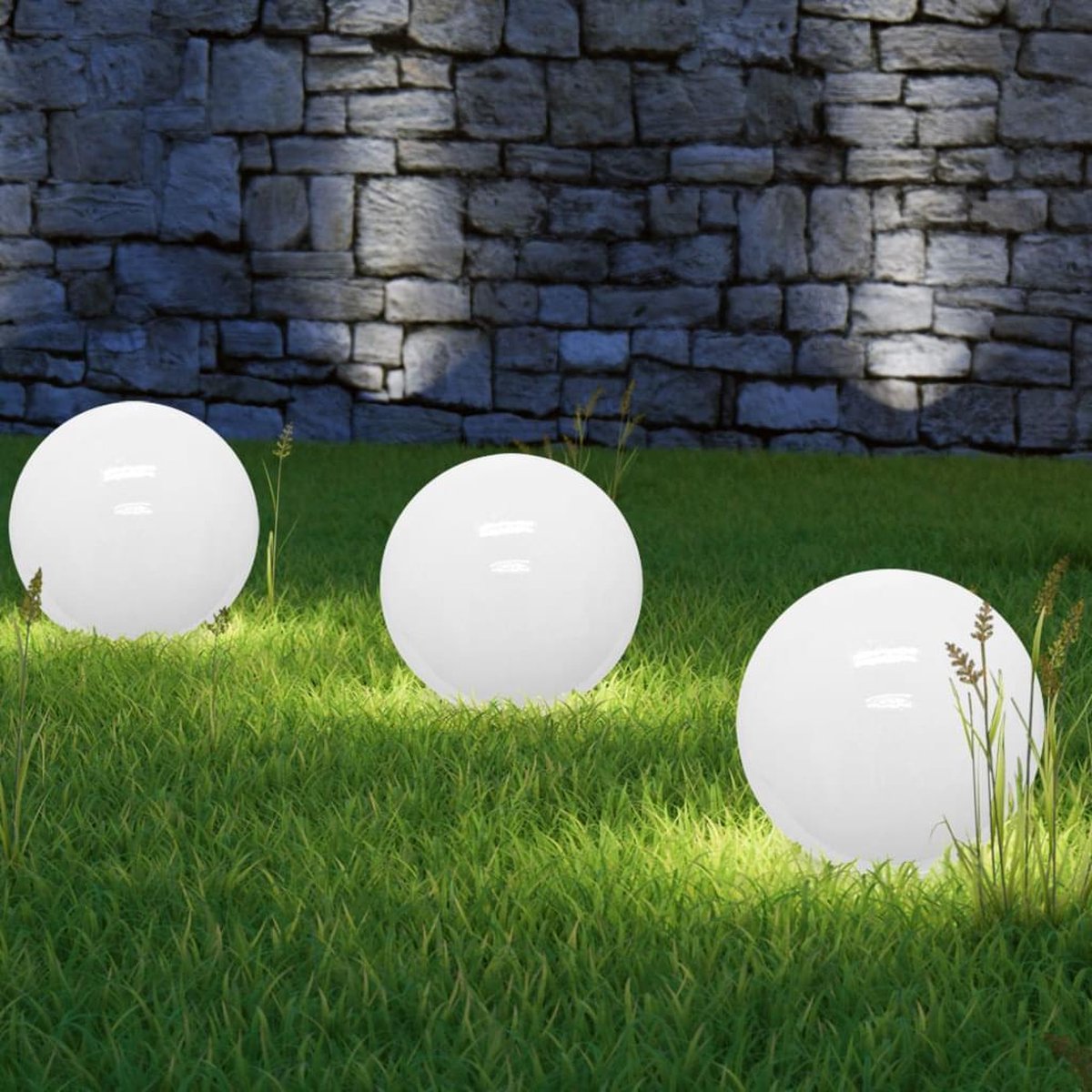 Solarbol, wit, lichtbol, 30cm, LED, bol verlichting, zonne energie,  energiezuinig | bol.com