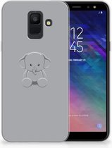 Geschikt voor Samsung Galaxy A6 (2018) TPU-siliconen Hoesje Baby Olifant