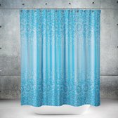 Roomture - rideau de douche - mosaïque bleue - mosaïque - 120 x 200
