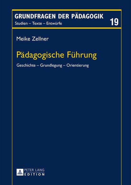 Grundfragen der Paedagogik 19 - Paedagogische Fuehrung - cover