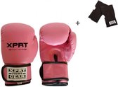 Roze bokshandschoenen 10 oz + binnenhandschoenen