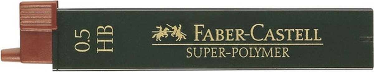 potloodstiftjes Faber-Castell Super-Polymer 0,5mm F doos met 12 stuks