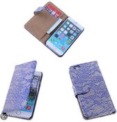 Lace Blauw iPhone 6 Plus Book/Wallet Case/Cover Hoesje