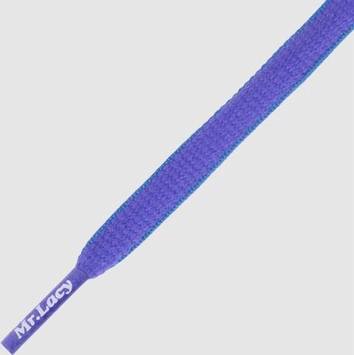 8 mm x 130 cm Ovaal Violet Blauw - Slimmies Two Tone Mr.Lacy veters