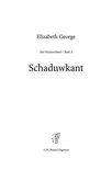 Boekomslag: Schaduwkant, Het Fluistereiland - Boek 3 door Elizabeth George. A.W. Bruna Uitgevers.