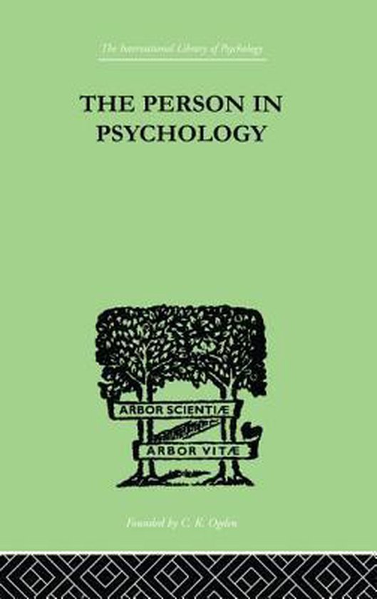The Person In Psychology - cover