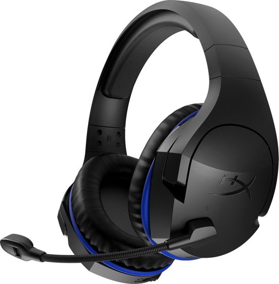 bol.com | HyperX Cloud Stinger Draadloze Gaming Headset - PS 4 - Zwart/Blauw