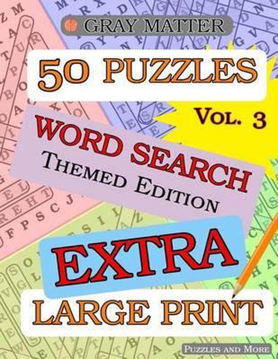 EXTRA LARGE PRINT Word Search Puzzles - Volume 3, Puzzles And More ...