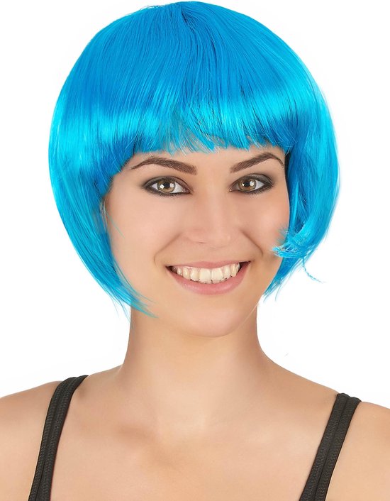 STYLER - Perruque courte bleu aqua pour femme - Perruques | bol