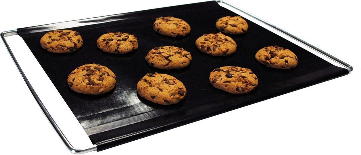 Bakeflon Brood-/afbakmat verstelbaar - 325x530mm - Zwart