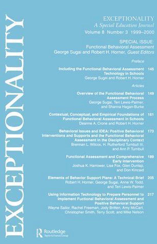Functional Behavioral Assessment - cover