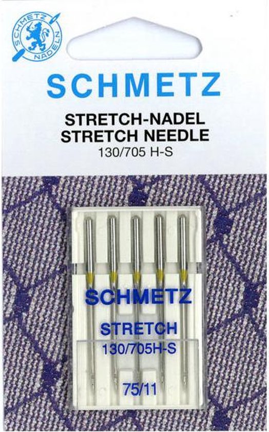 Schmetz Stretch Nr.75 - naaimachinenaalden strech 130/705 HS - naalden | bol.com