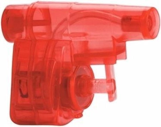 Mini rood waterpistool 5 cm