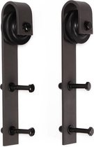 Schuifdeur systeem  Set van 2 rollers voor schuifdeursysteem / barndoor
