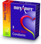MoreAmore - Condoom Tasty Skin 3 st,