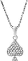 Orphelia ZH-7346 - Hanger Spade + ketting - Zilver 925 - Zirkonia - 1.3 cm