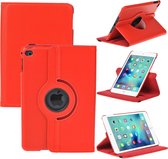 iPad Mini 4 Hoes Cover 360 graden Multi-stand Case draaibare rood