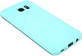 Siliconen hoesje blauw Geschikt voor Samsung Galaxy S7 Edge