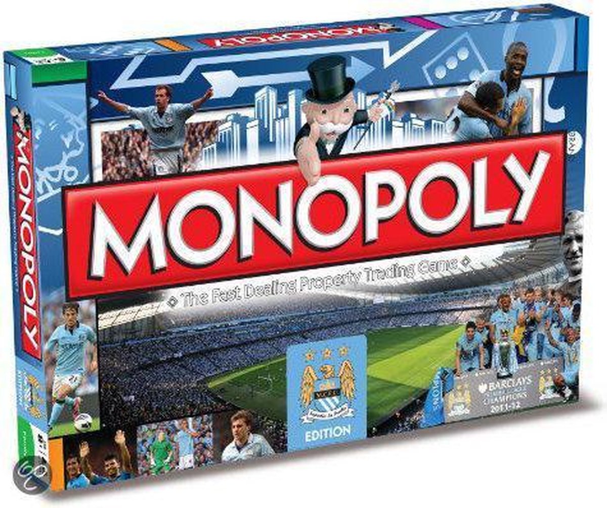 Manchester City Fc Monopoly Board Game Bordspel Games