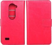 Cyclone cover wallet case hoesje LG Leon 4G LTE H340N roze