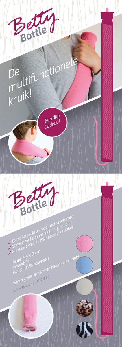 Betty Bottle, multifunctionele kruik (Roze) | bol.com