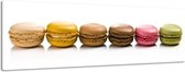 Macarons - Canvas Schilderij Panorama 158 x 46 cm