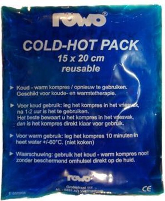 Röwo -Hot-Cold Packs-Blauw-15x20cm-12 stuks