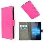 Microsoft Lumia 950XL Wallet Bookcase hoesje Roze