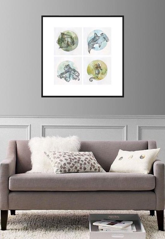 Homedecoration Montreal – Fotolijst – Fotomaat – 75 x 82 cm – Hoogglans zwart