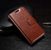 Cyclone cover wallet case hoesje LG K4 bruin