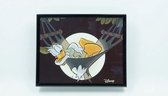 Disney Schilderij in glas Donald Duck in hangmat 25 CM X 20 CM