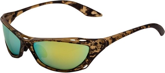 Apeirom Omega Sportbril - TR-90 Ultra Light Tortoise Frame - TPE Zwart Extra Soft Neusvleugel en Pootjes - UV400 - TAC 1.1mm Polarized Multi-Color Anti Scratch Lens