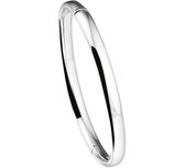 The Jewelry Collection Bangle Scharnier Verdikt 6 X 60 mm - Zilver