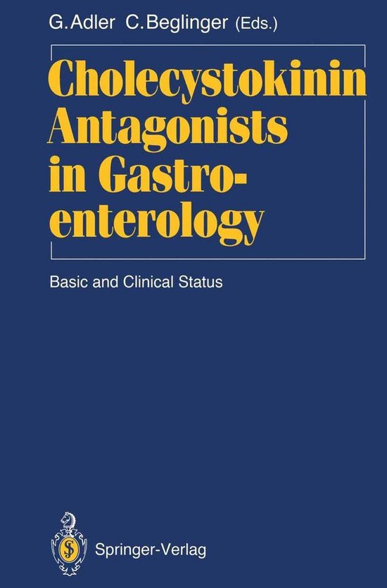 Cholecystokinin Antagonists in Gastroenterology - cover