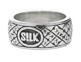 SILK Jewellery - Zilveren Ring - Crossline - 133.17,5 - Maat 17,5