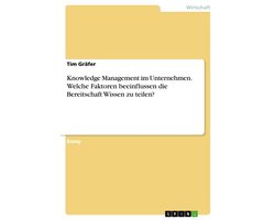 Knowledge Management im Unternehmen. Welche Faktoren beeinflussen die Bereitschaft Wissen zu teilen?