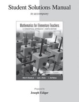 Student Solutions Manual for Mathematics for Elementary Teachers