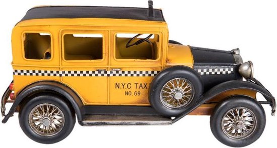 Klassieke blikken auto taxi "Yellow Cab" - jaren 30 - blik