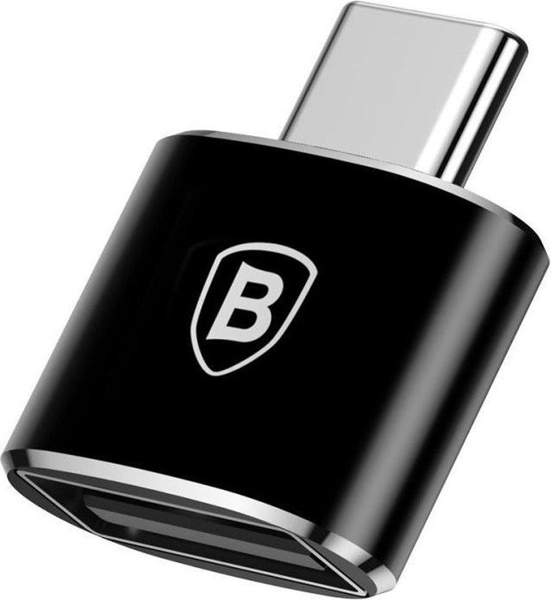 Baseus - USB - naar USB Type C OTG-adapter zwart - (CATOTG-01)