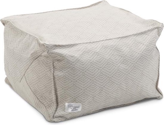 Designed by Lotte Honey - Kattenpoef - Beige - 45x45x30 cm