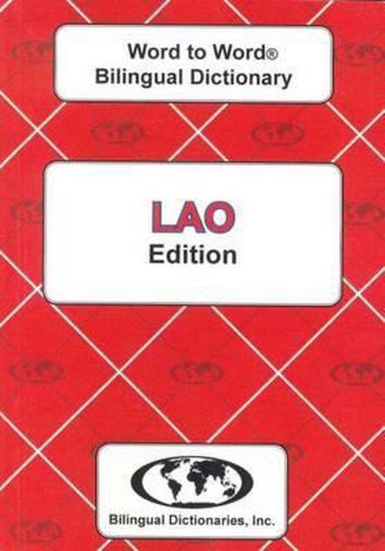 EnglishLao & LaoEnglish WordtoWord Dictionary 9780933146549 C