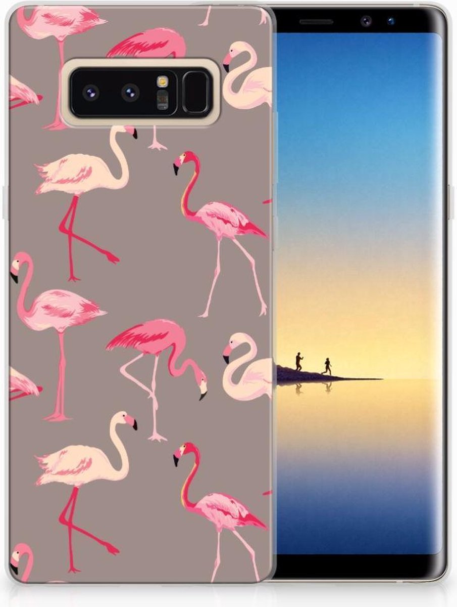 Samsung Galaxy Note 8 TPU Hoesje Flamingo
