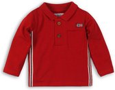 Dirkje Jongens Poloshirt - Red - Maat 80