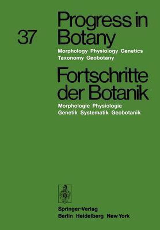 Progress in Botany / Fortschritte der Botanik
