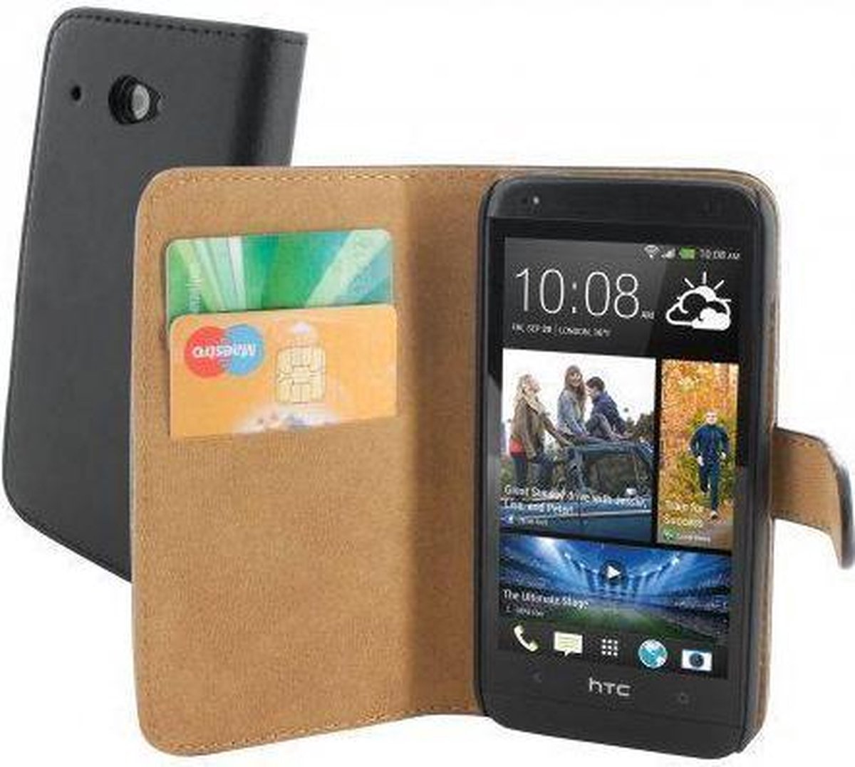 Mobiparts Classic Wallet Case HTC Desire 601 Black